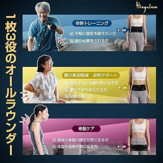 腰 XLサイズ サポーター コルセット 骨盤ベルトの写真2枚目