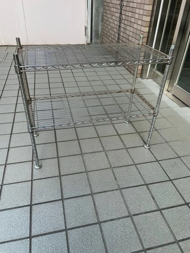 小さめ スチールラック 2段