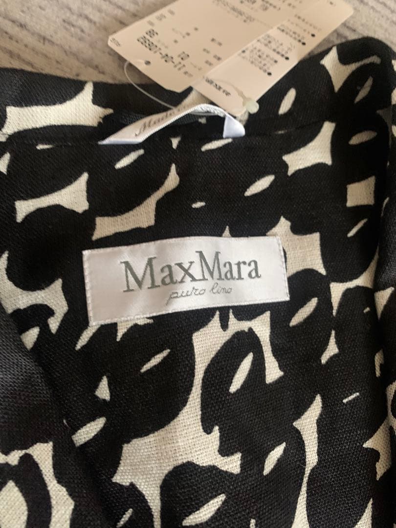 新品タグ付　Max Mara（マックスマーラ）リネン（麻）　スーツ　38の写真4枚目