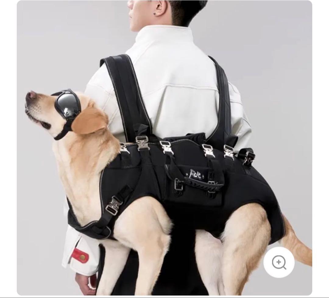 【新品未使用自宅保管】犬用 大型犬　介護ハーネス 歩行補助 ブラック　XXL