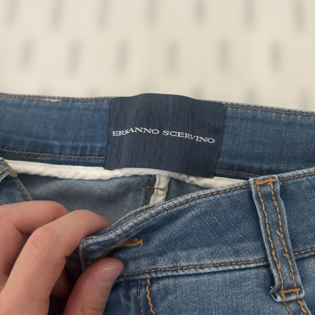 【美品】 ERMANNO SCERVINO 刺繍 デニムパンツの写真2枚目