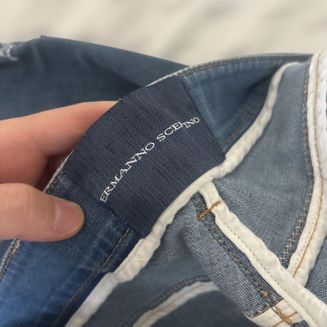 【美品】 ERMANNO SCERVINO 刺繍 デニムパンツの写真7枚目