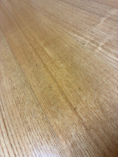 MUJI 無印良品【廃盤品】無垢タモ材　ダイニングテーブルの写真3枚目