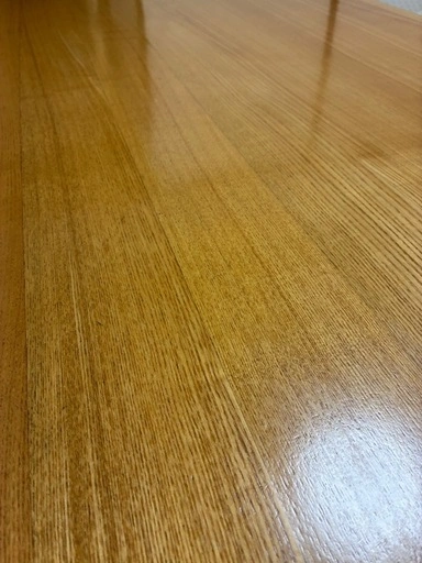 MUJI 無印良品【廃盤品】無垢タモ材 ダイニングテーブルの写真4枚目