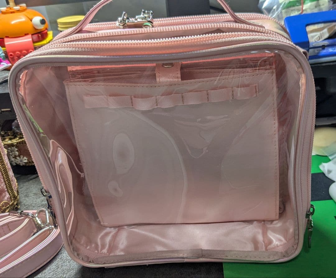 痛バッグ 推し活 スクエア型 ピンクの写真2枚目