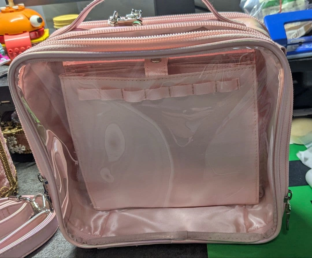 痛バッグ 推し活 スクエア型 ピンクの写真2枚目