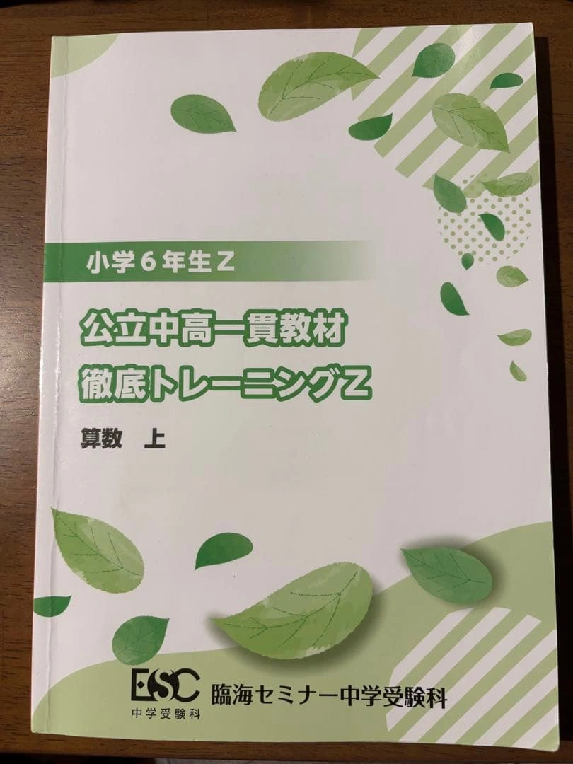 公立中高一貫教材 徹底トレーニングZ 算数 上