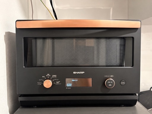 【ジャンク品】SHARP オーブンレンジ RE-SD18A-B ブラック 18L