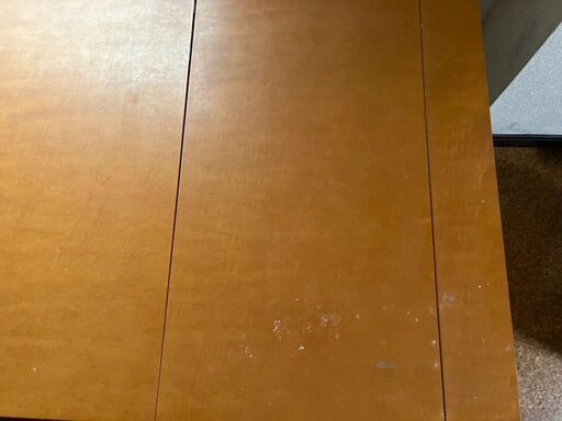 【無料】【伸長式】ダイニングテーブル(横89~124.5cm×奥74.5×高68cm)木製/現状渡しの写真5枚目