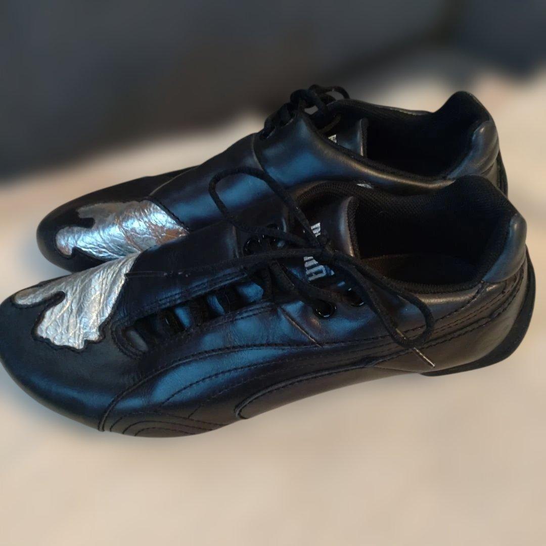 PUMA スニーカー ブラック シルバーの写真3枚目
