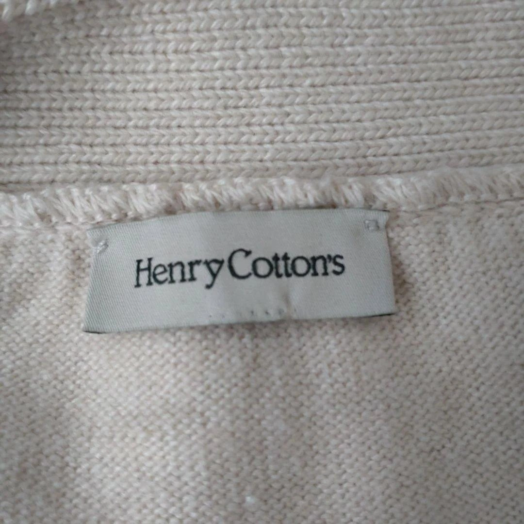 Henry Cottons カーディガン アイボリー ゴールド金具の写真4枚目