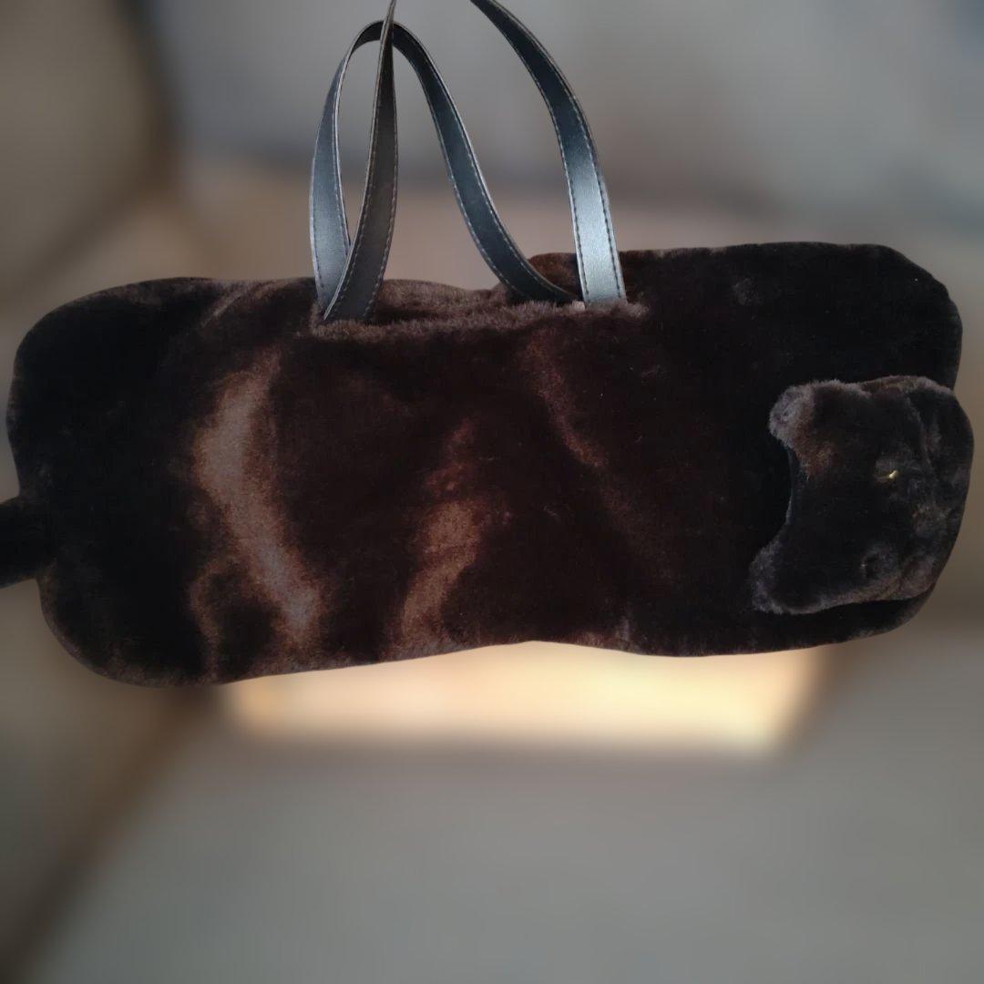 猫モチーフ ファーバッグ アクセサリー