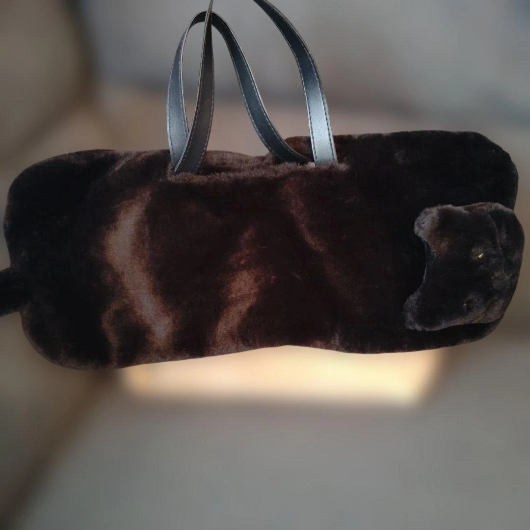 猫モチーフ ファーバッグ アクセサリー