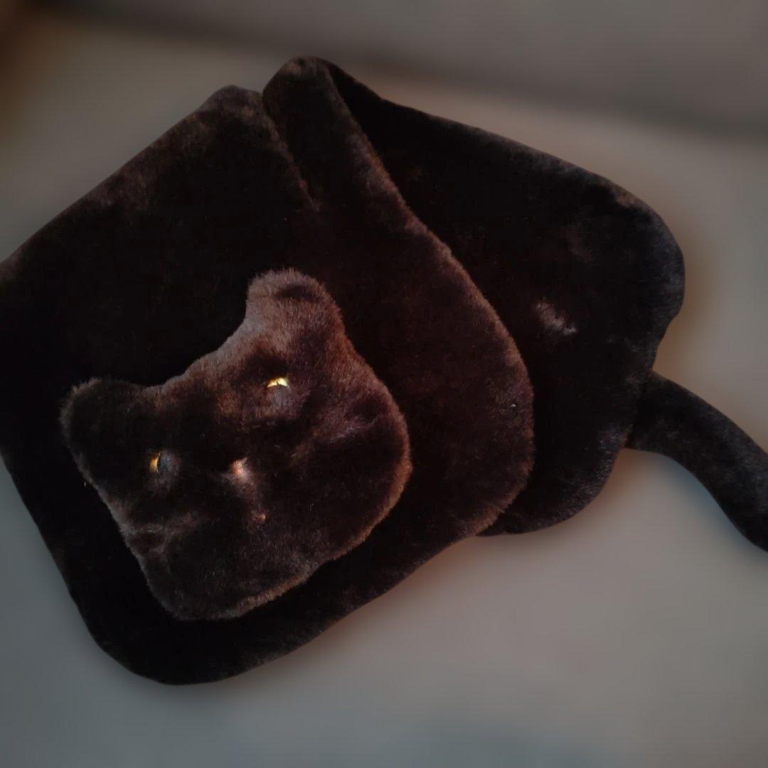 猫モチーフ ファーバッグ アクセサリーの写真2枚目