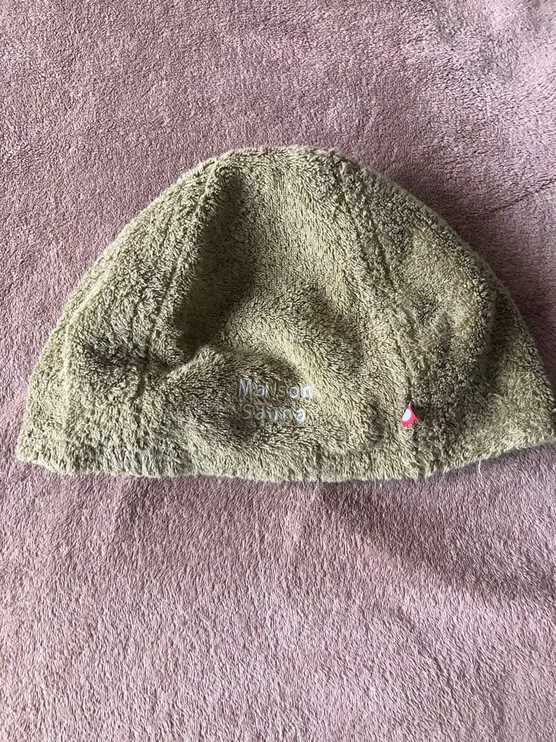 サウナハット カーキ ロゴ刺繍入り