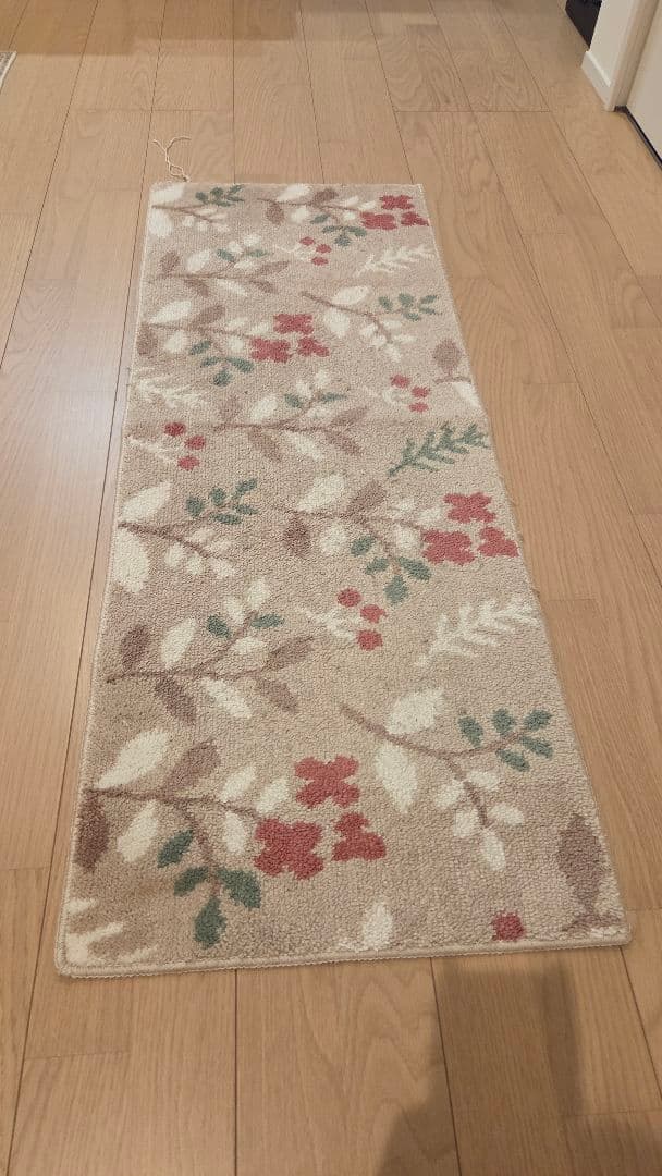 ボタニカル柄 キッチンマット 45x120cm