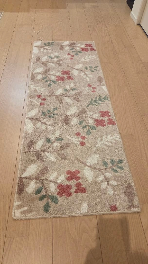 ボタニカル柄 キッチンマット 45x120cm
