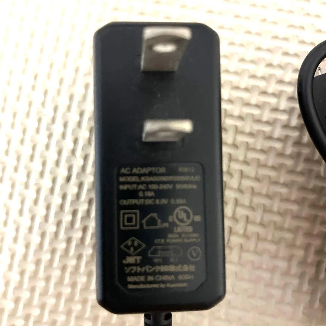 ACアダプター microUSB 充電器 5V 0.65A ブラックの写真2枚目