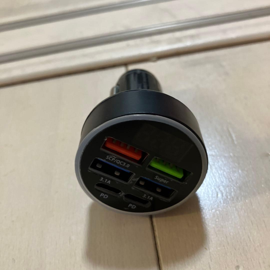 未使用品　シガーソケットUSB チャージャー 6ポートの写真3枚目