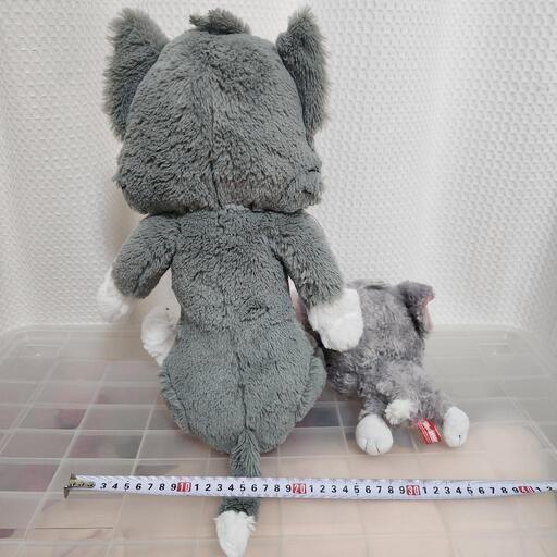 トムとジェリー ぬいぐるみ 2点セット グレー キャラクターの写真2枚目