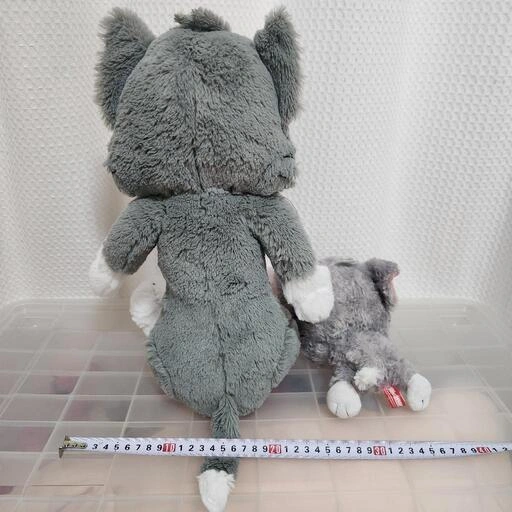 トムとジェリー ぬいぐるみ 2点セット グレー キャラクターの写真2枚目
