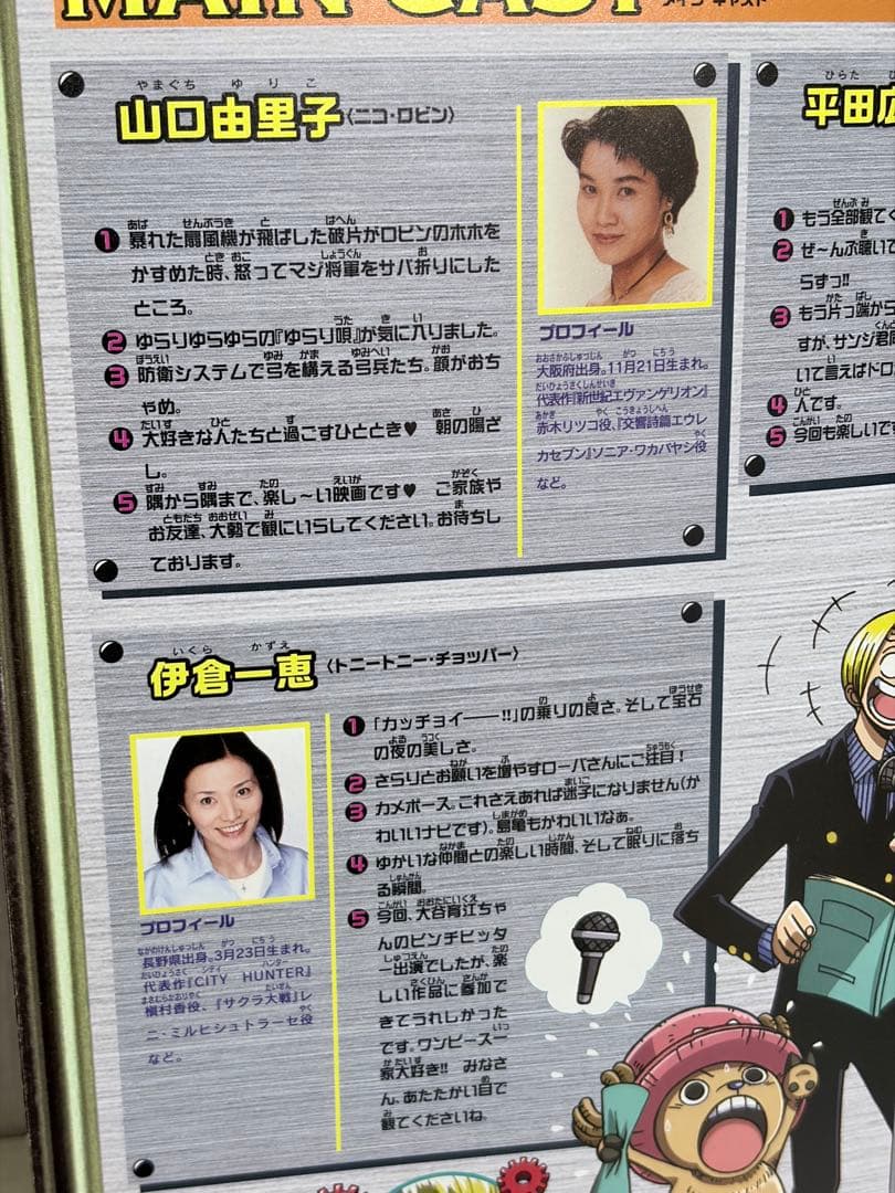 懐かしワンピース 2006年映画パンフ 付録未使用＋未開封キャラコレカン第1弾の写真7枚目