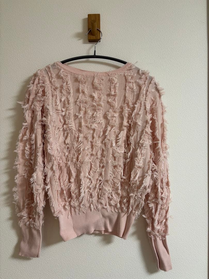 美品　stola カットジャガーニットプルオーバー