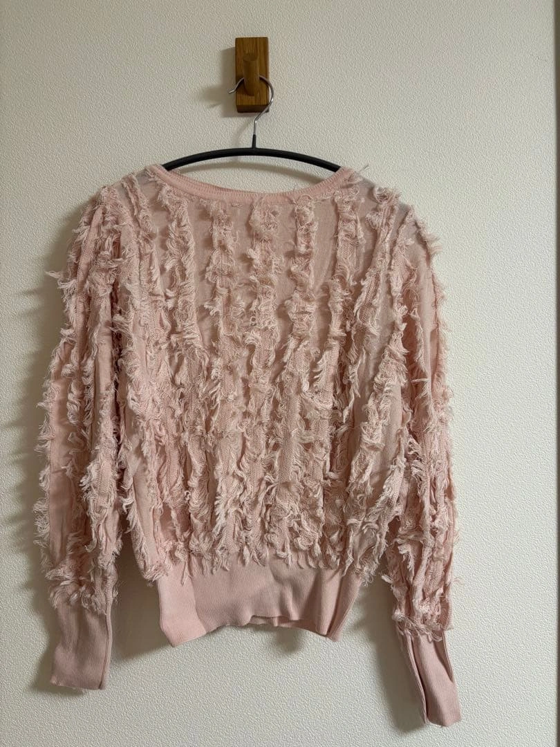 美品 stola カットジャガーニットプルオーバー