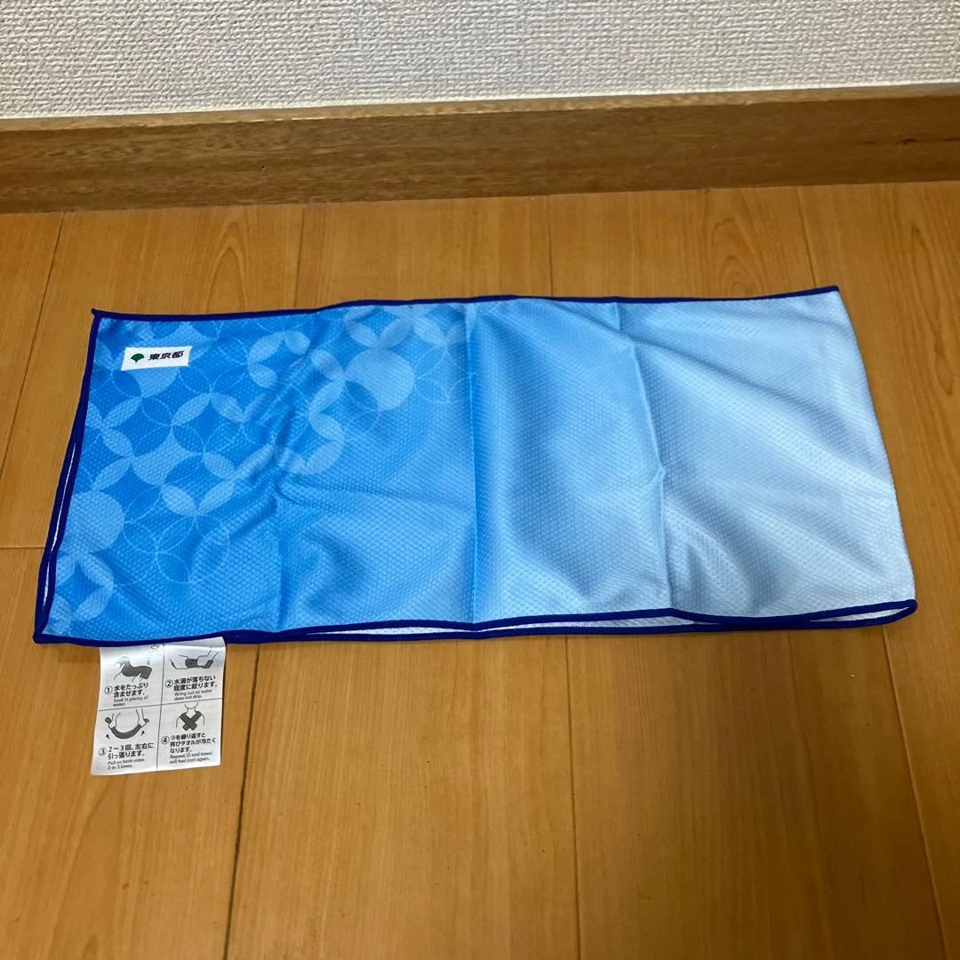 東京都 熱中症予防メッシュタオル 青の写真3枚目