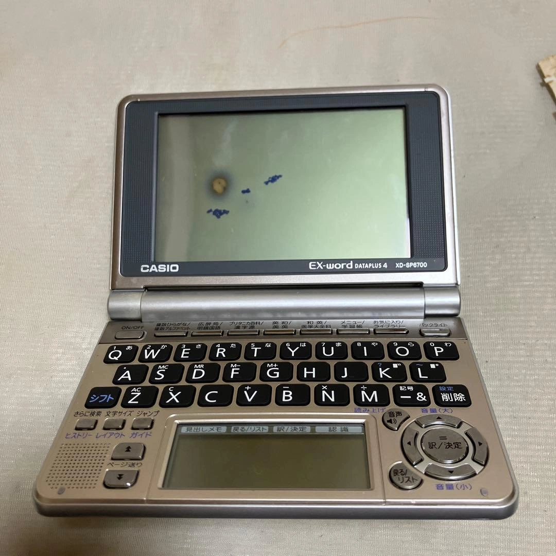 ジャンク品 EX-word XD-SH700 電子辞書の写真5枚目