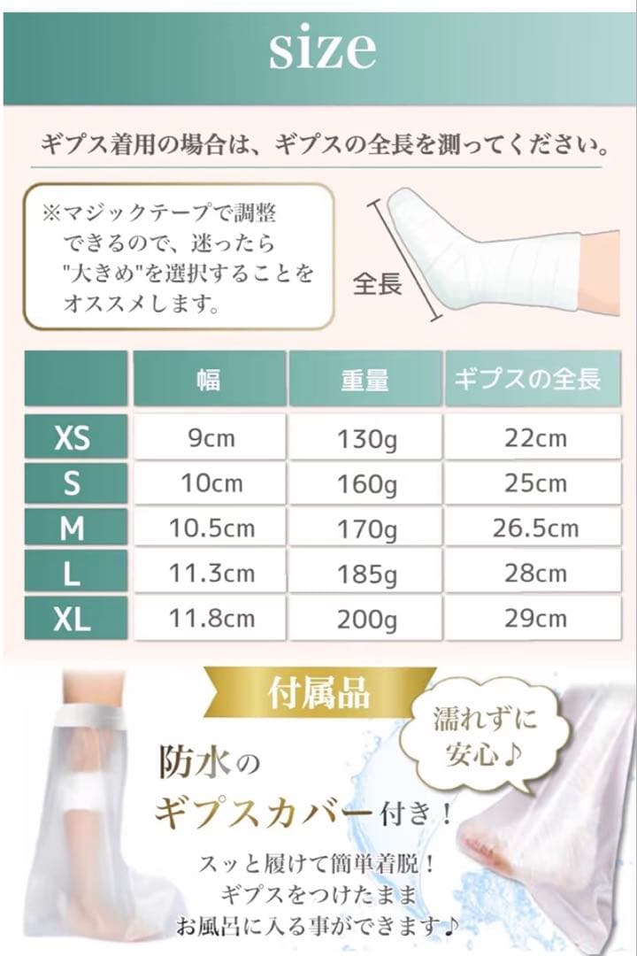 ギプス用サンダルXS 未使用の写真10枚目