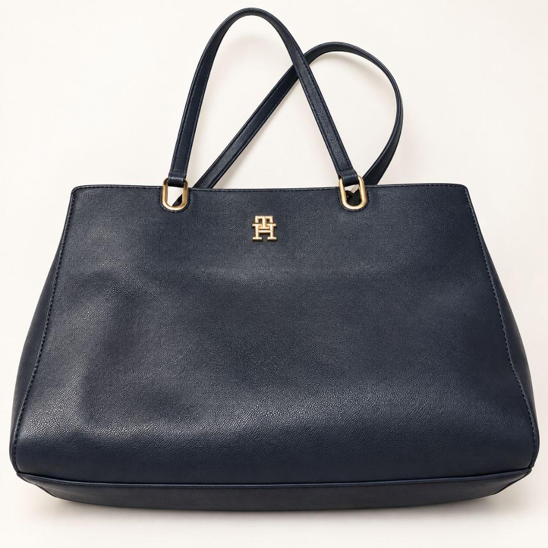TOMMY HILFIGER ネイビー トートバッグ 通勤 A4の写真3枚目