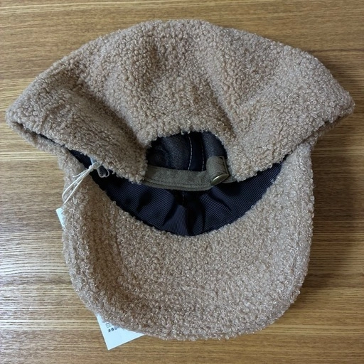 新品未使用タグ付き ボアキャップ 帽子 デカリボンの写真2枚目