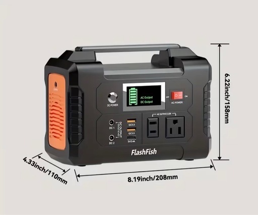 FlashFish ポータブル電源 40800mAh/151Wh 200W 防災 キャンプ 車中泊 蓄電池の写真2枚目