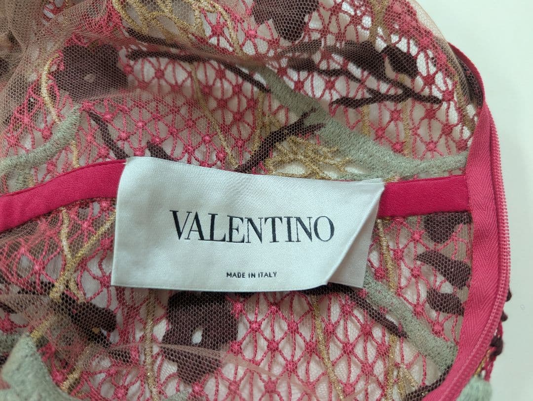 VALENTINO（ヴァレンティノ）白タグ／高級ライン/総レースドレスワンピースの写真4枚目
