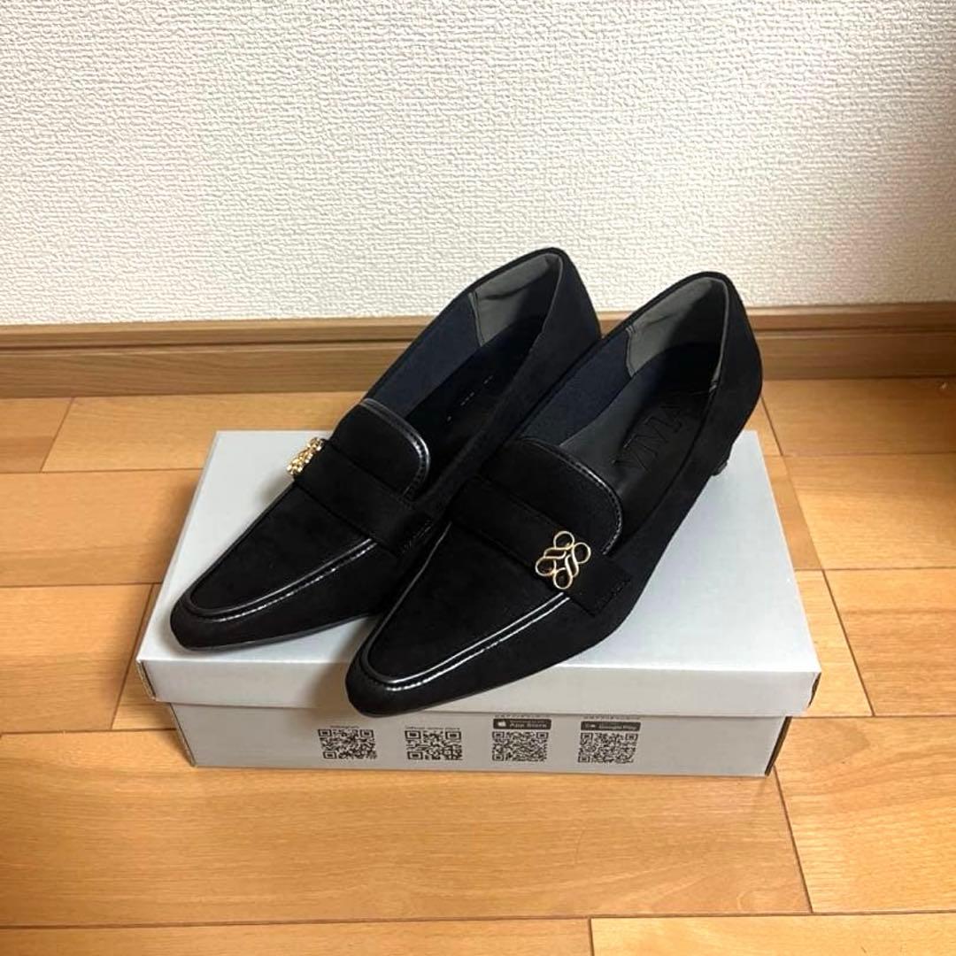 VIVIAN COLLECTION ローファー パンプス ブラック 23.5cm