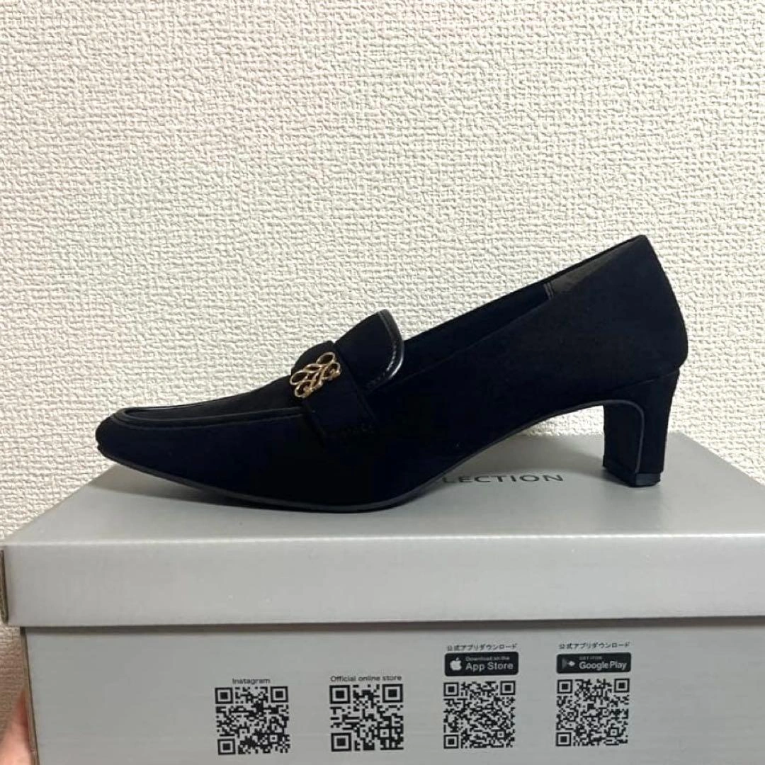 VIVIAN COLLECTION ローファー パンプス ブラック 23.5cmの写真2枚目