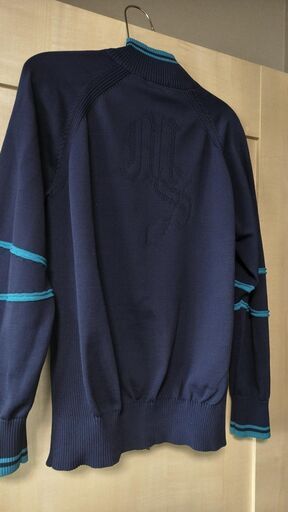 マンシングウェア(Munsingwear) ジップアップニット ネイビー Mサイズ