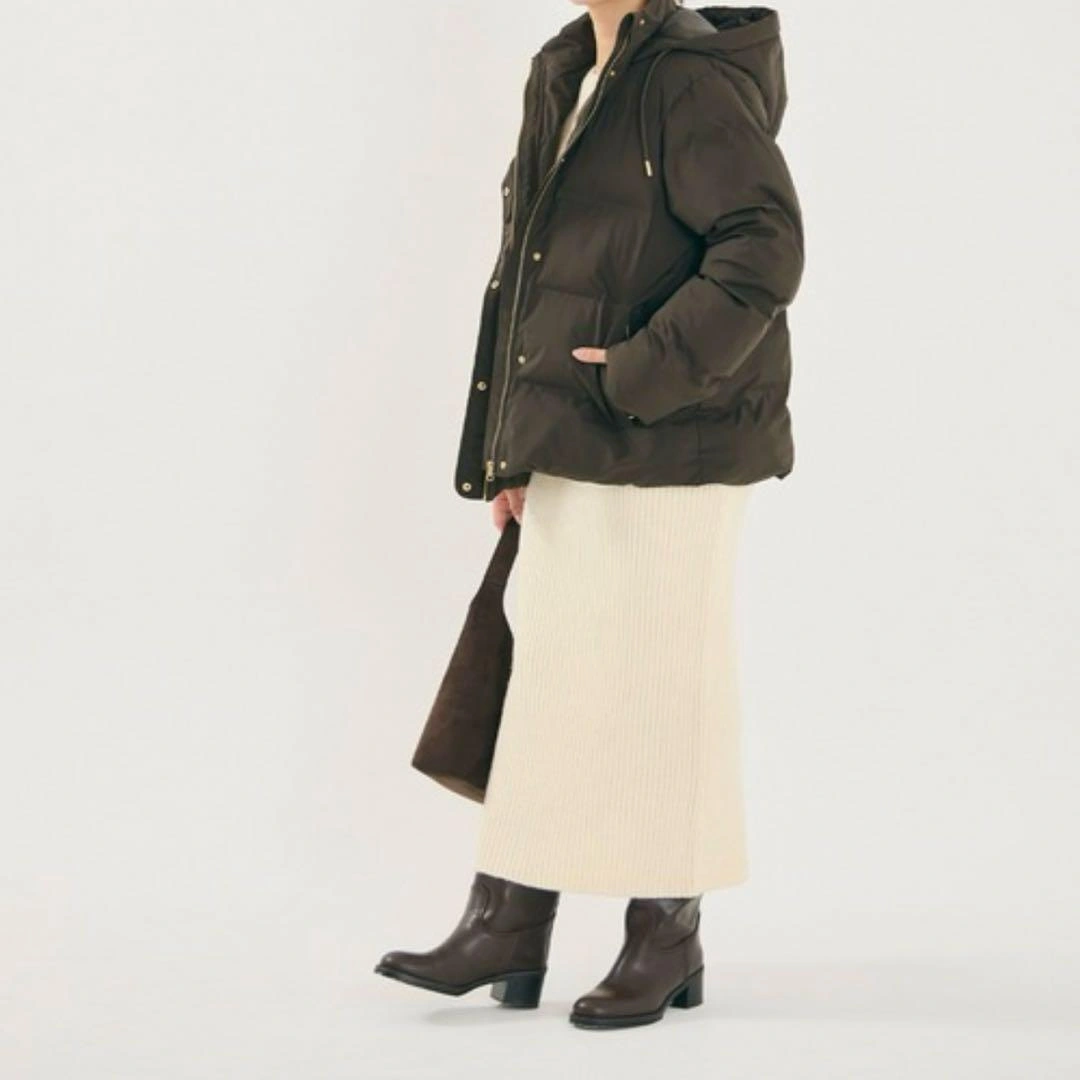 ロング スカート ラメニットIラインスカート L 美品の写真2枚目