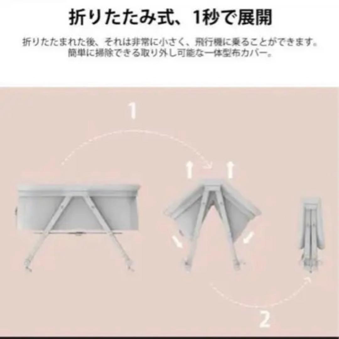 折りたたみ式 ベビーベッド 持ち運び可能　収納付きの写真2枚目