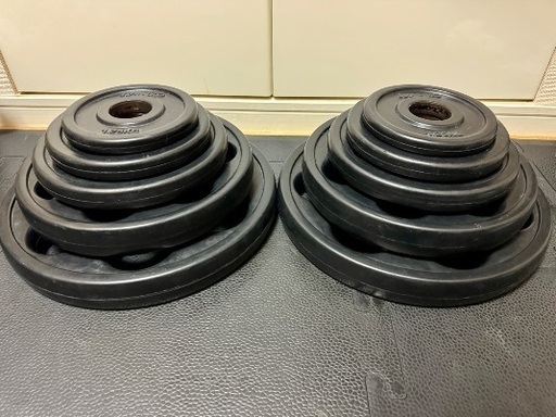 【極美品】IVANKO ラバーオリンピックプレート 67.5kgセット（穴径50mm）