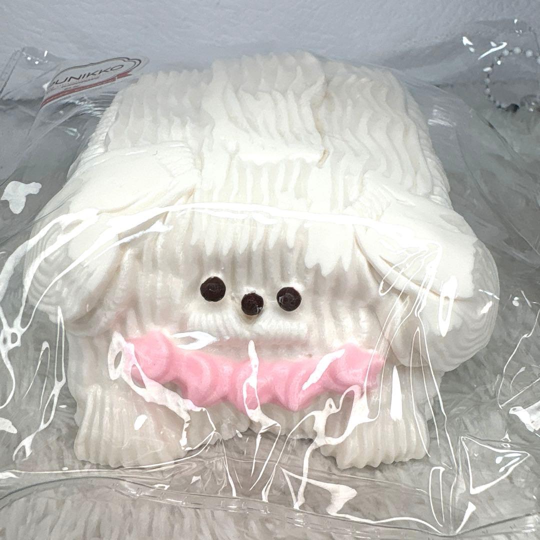 【新品】PUNIKKOプニッコスクイーズ人気クリーム犬メレンゲ ピンキーちゃん