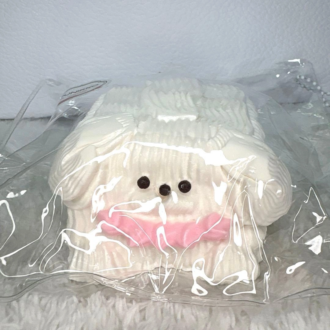 【新品】PUNIKKOプニッコスクイーズ人気クリーム犬メレンゲ ピンキーちゃんの写真2枚目