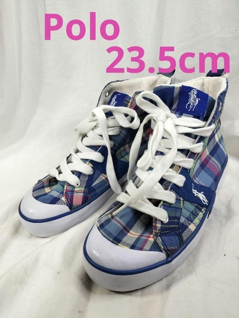 Polo Ralph Lauren ハイカットスニーカー ラルフ23.5cm