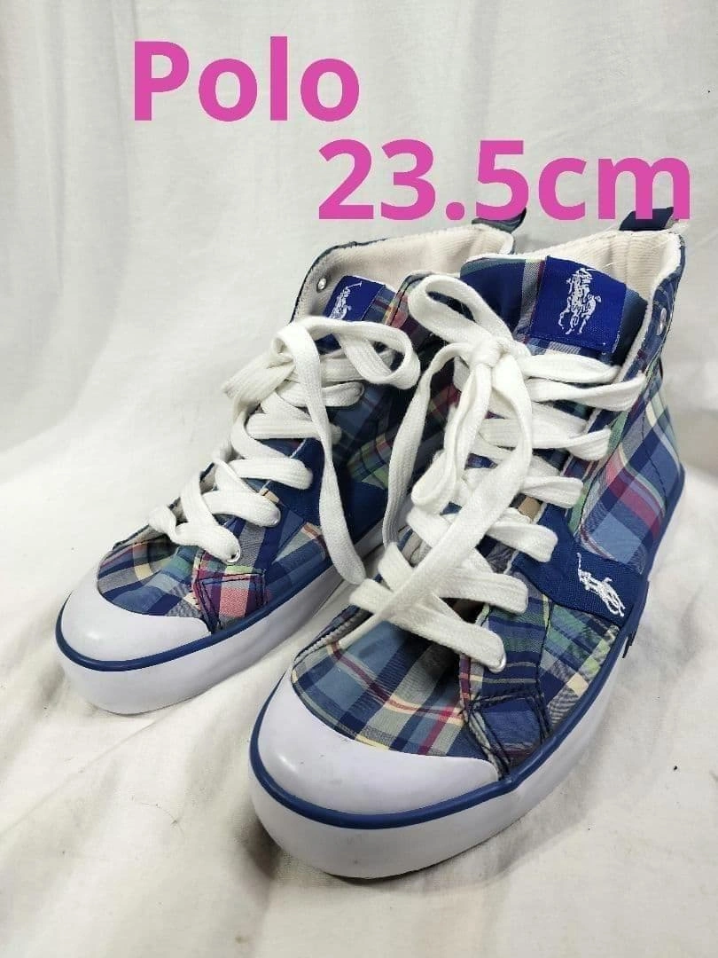 Polo Ralph Lauren ハイカットスニーカー ラルフ23.5cm