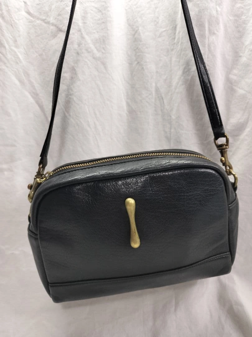美品★TOFF&LOADSTONE ショルダーバッグ 黒 レザー