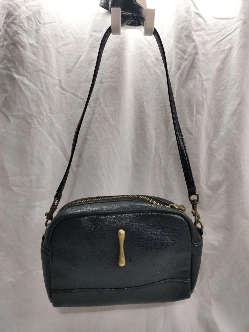 美品★TOFF&LOADSTONE ショルダーバッグ 黒 レザーの写真2枚目