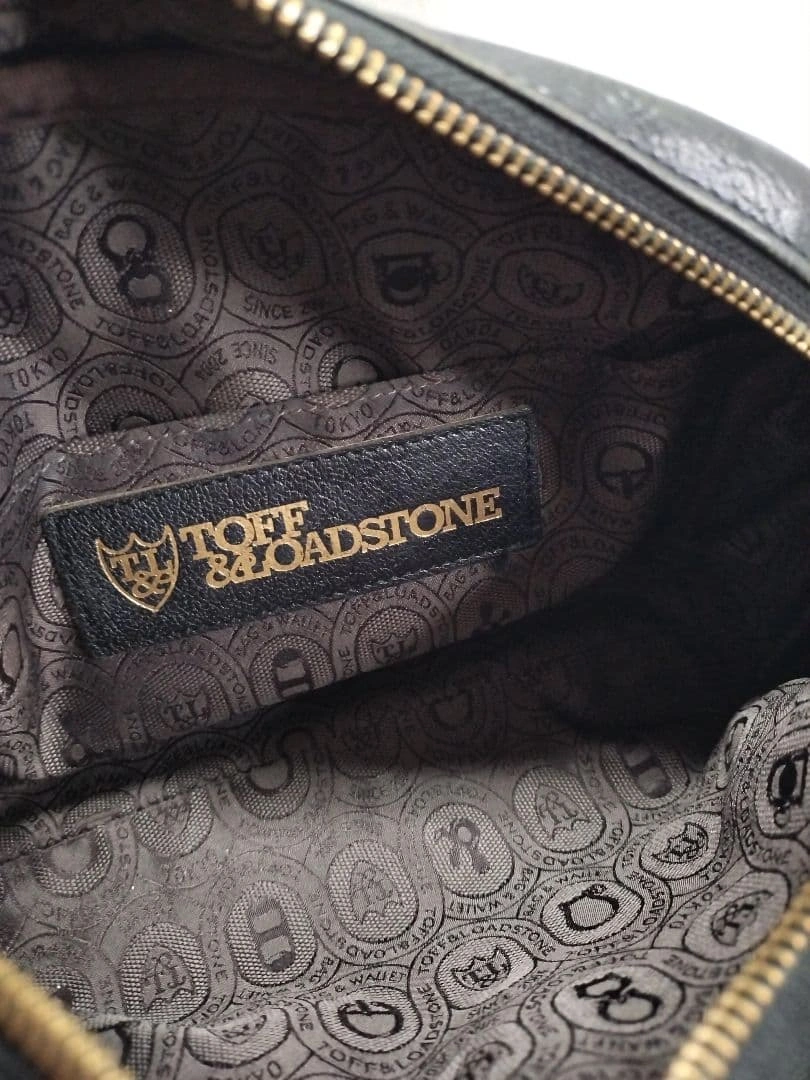 美品★TOFF&LOADSTONE ショルダーバッグ 黒 レザーの写真10枚目