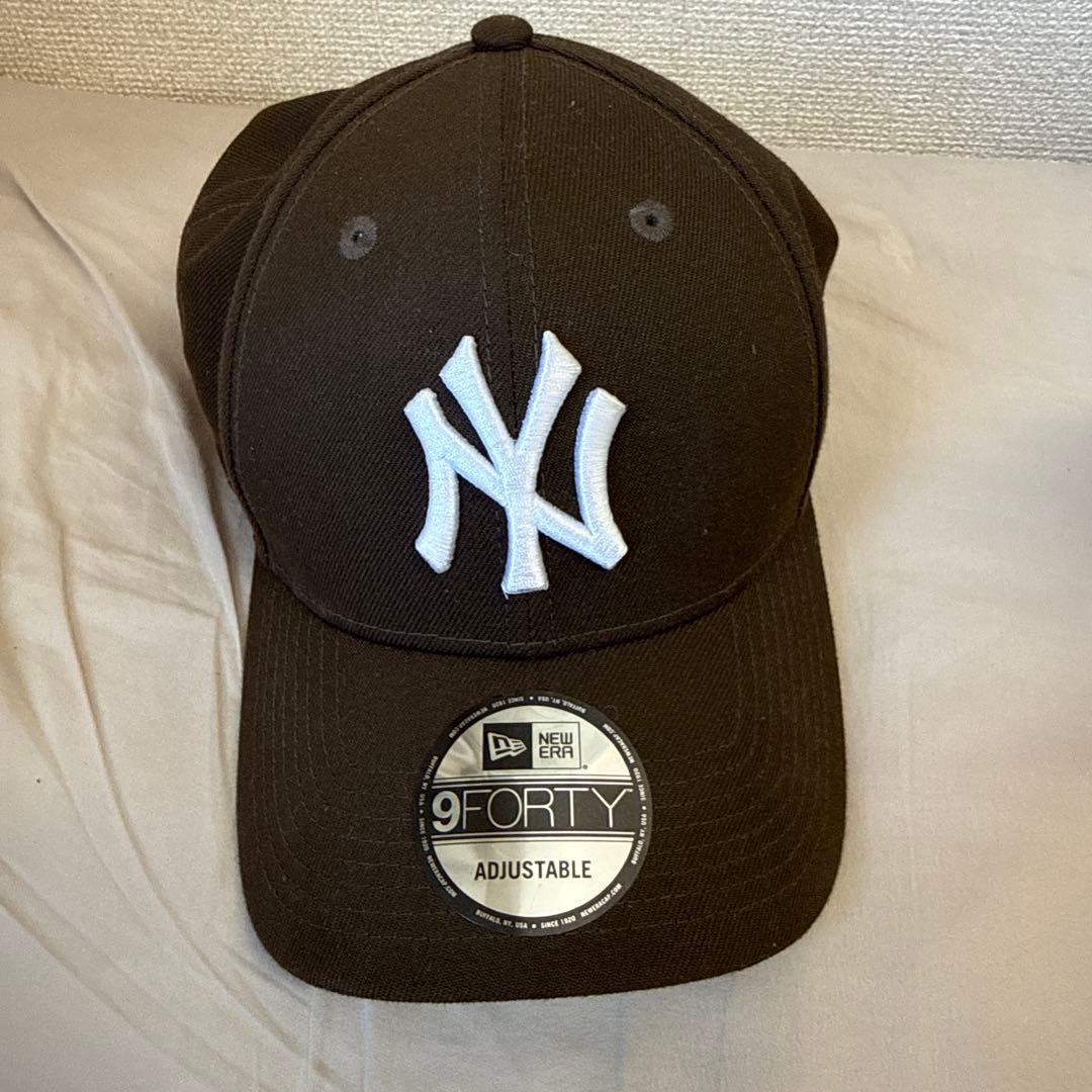ニューエラ 9FIFTY ニューヨークヤンキース キャップ 深め 茶　白