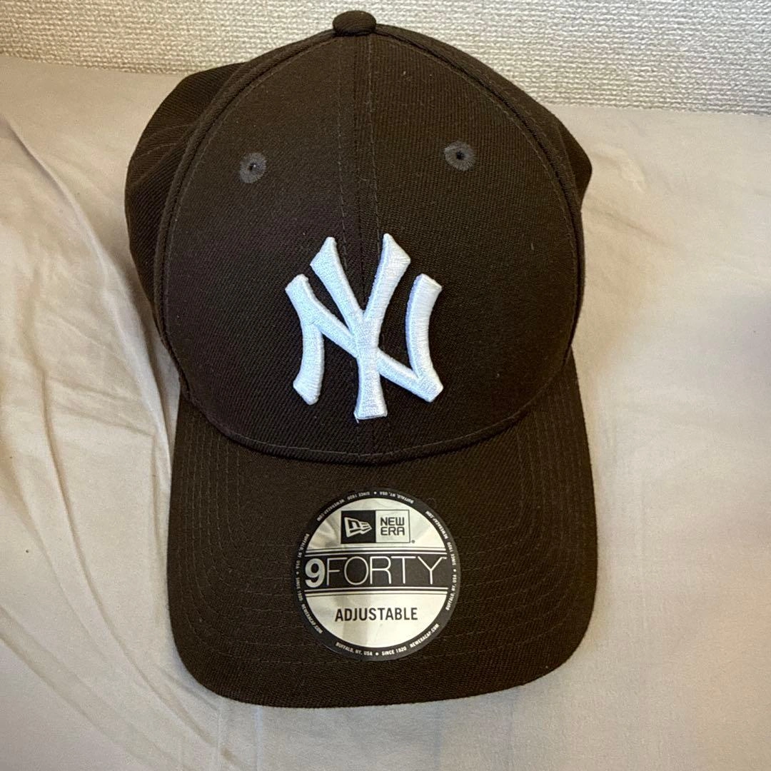 ニューエラ 9FIFTY ニューヨークヤンキース キャップ 深め 茶 白